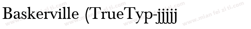 Baskerville (TrueTyp字体转换